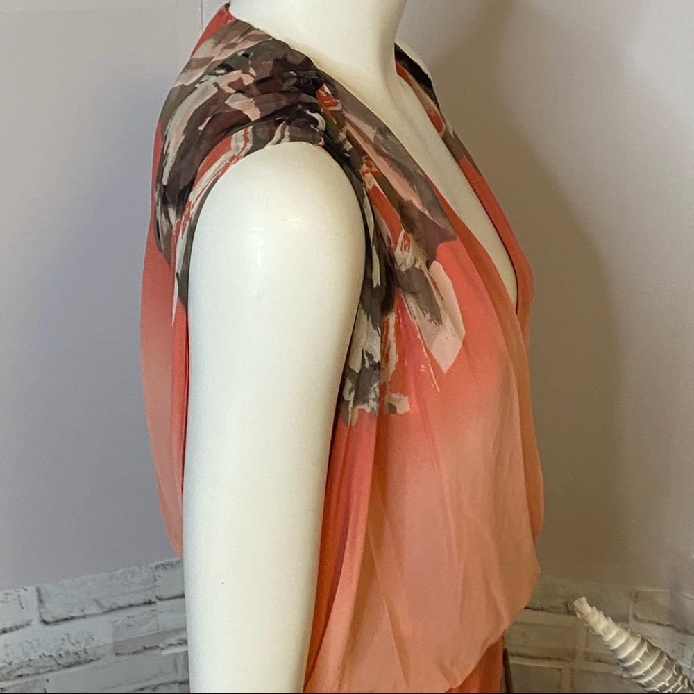 NWT Le Chateau Floral Ombre Mini Dress - Picture 9 of 17